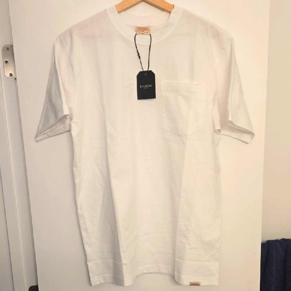 Filson Frontier Pocket Men's White T-Shirt